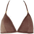 Maillots de bain sur Grenoble : Maillots de bain Brigitte Bardot Haut de maillot de bain triangle marron Folk