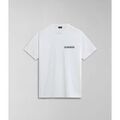 Tee-shirts sur Grenoble : T-shirt Napapijri S-MARTRE NP0A4HQB-N1A1 WHITE WISHPER
