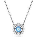 Colliers sur Grenoble : Collier Swarovski Collier Sparkling round bleu