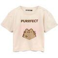T-shirt Pusheen The Cat T-shirt &agrave; manches courtes Beige