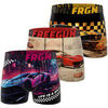 Boxers Freegun Lot de 3 boxers homme Cars Racing Bleu