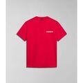 Tee-shirts sur Grenoble : T-shirt Napapijri S-GRAS NP0A4HQN-R25 RED BARBERRY