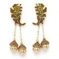 Boucles oreilles Avant-Garde Paris Adelata Dor&eacute; Grenoble
