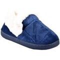Chaussons / Pantoufles sur Grenoble : Chaussons Ozabi PANTOUFLE Femme Chausson COCOONING MD8698 MARINE