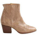 Bottes femme sur Grenoble : Bottines Rivecour Boots en cuirs exotiques marron