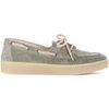 Chaussures bateau Gabor Baskets en cuir &agrave; talon compens&eacute; Gris