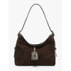 Sac a main Milano sac port&eacute; &eacute;paule Velvet caviar cuir VELVET CAVIAR 27E-VC250610 Marron