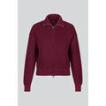 Gilet Enorsia Pull col en entonnoir bordeaux &agrave; double zip Rouge Grenoble