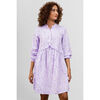 Robe courte Enorsia Robe mini &agrave; volants multiples avec motif ditsy Violet