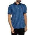 Polo Fila Polo classique &agrave; rayures vintage BB1 Bleu Grenoble