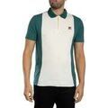 Polos sur Grenoble : Polo Fila Polo Pierro Cut Sew &agrave; fermeture &eacute;clair Blanc