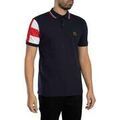 Polo Trojan Polo piqu&eacute; &agrave; manches drapeau Bleu