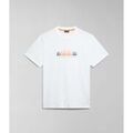 T-shirt Napapijri S-SMALLWOOD NP0A4HQK-N1A1 WHITE WHISPER Grenoble