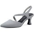 Chaussures &agrave; talons femme sur Grenoble : Chaussures escarpins Marco Tozzi - Argent&eacute;
