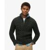 Pull Superdry Pull &agrave; demi-zip en tricot torsad&eacute; Jacob