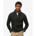 Pull Superdry Pull &agrave; demi-zip en tricot torsad&eacute; Jacob