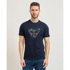 T-shirt Guess T-shirt pour homme &agrave; col rond avec logo Bleu