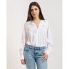 Chemise Guess body &agrave; manches longues pour femme Blanc