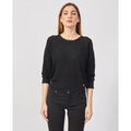 Pull Yes Zee Pull pour femme &agrave; motif perfor&eacute; Noir