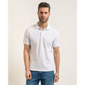 Polos sur Grenoble : Polo K-Way Polo homme Amedee en piqu&eacute; &eacute;lastique Blanc