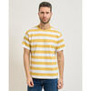T-shirt Guess T-shirt ray&eacute; homme avec logo Blanc