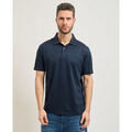 Polo Guess Polo homme en m&eacute;lange coton et soie Bleu