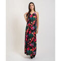 Robe Yes Zee Robe longue pour femme &agrave; motif floral Multicolore
