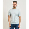 T-shirt Guess T-shirt Lewis homme en m&eacute;lange soie Bleu