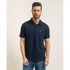 Polo Calvin Klein Jeans Polo homme en piqu&eacute; de coton m&eacute;lang&eacute; Bleu