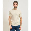 Pull Guess T-shirt Lewis homme en m&eacute;lange soie Beige