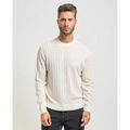 Pull EAX Pull homme &agrave; motif ondul&eacute; Blanc