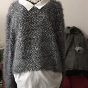 Pull Derhy Pull gris m&eacute;tallis&eacute; Ren&eacute; Derhy Gris