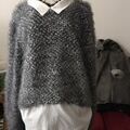 Pull sur Grenoble : Pull Derhy Pull gris m&eacute;tallis&eacute; Ren&eacute; Derhy Gris