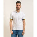 Polos sur Grenoble : Polo K-Way Polo homme Vincent de en piqu&eacute; de coton Blanc