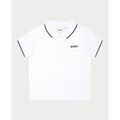 Polo enfant BOSS Polo b&eacute;b&eacute; avec rayures contrast&eacute;es Blanc Grenoble