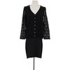 Robe courte S&eacute;zane Robe en coton noire Noir