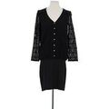 Robe courte S&eacute;zane Robe en coton noire Noir
