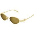 Lunettes de soleil Gucci GG1935S Lunettes de soleil, Or/Bronze, 47 mm Dor&eacute; Grenoble