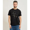 T-shirt Guess T-shirt homme avec logo lamin&eacute; Noir