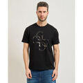 Tee-shirts sur Grenoble : T-shirt Guess T-shirt homme avec logo lamin&eacute; Noir