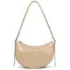 Sac Bandouliere LANCASTER Sac demi lune Zipp&eacute; Suave Ace Nude Beige