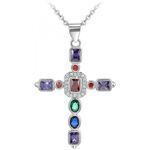 Collier Sc Crystal B2684 Argent&eacute;