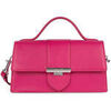 Sac &agrave; main LANCASTER Sac &agrave; rabat avec fermoir Paris Ily Fuxia Rose