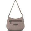 Sac &agrave; main LANCASTER Sac besace port&eacute; crois&eacute; Galet Gris