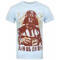 T-shirt Disney Darth Vader T-shirt &agrave; manches courtes Bleu Grenoble