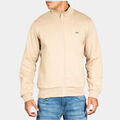 Gilet Lacoste Zip en molleton bross&eacute; - viennois Beige Grenoble