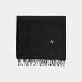Echarpe Lyle & Scott &Eacute;charpe en laine d'agneau unie - noir de jais Noir