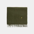 Echarpe Lyle & Scott &Eacute;charpe unie en laine d'agneau - profondeurs Vert
