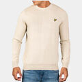 Pulls/Sweat sur Grenoble : Pull Lyle & Scott Pull en coton m&eacute;rinos &agrave; col ras du cou - gris taupe Beige