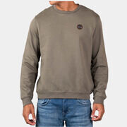 Pull Napapijri Badge crewneck- tea leaf